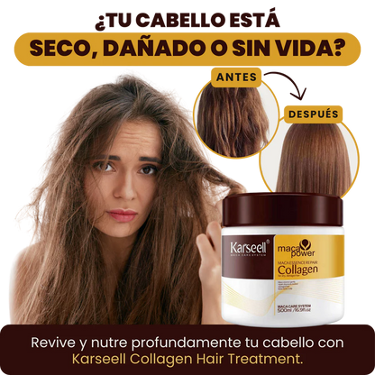 Kit Reparador Karseell: Mascarilla Capilar con Colágeno + Aceite de Argán (ORIGINAL)