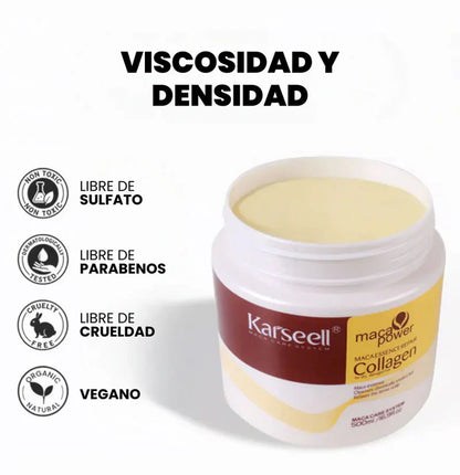 Kit Reparador Karseell: Mascarilla Capilar con Colágeno + Aceite de Argán (ORIGINAL)